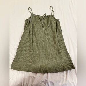 H&M sundress.  Perfect for travel and hot weather.  Sage green color.